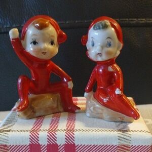 Vintage Elf Figurines Japan